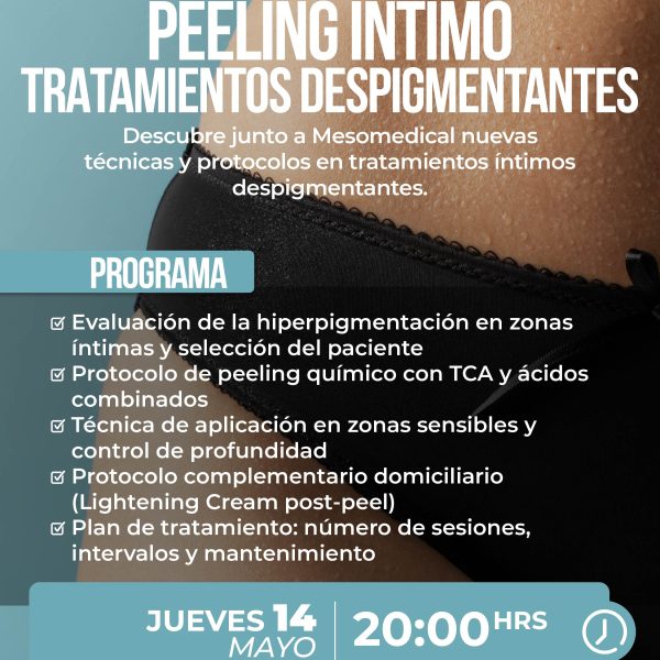 Webinar | Peeling Íntimo Tratamientos Despgimentantes  14/05/26